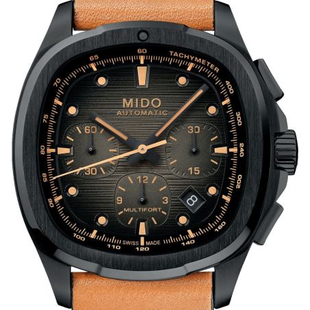 Montre Mido Multifort TV Chronograph PVD Black