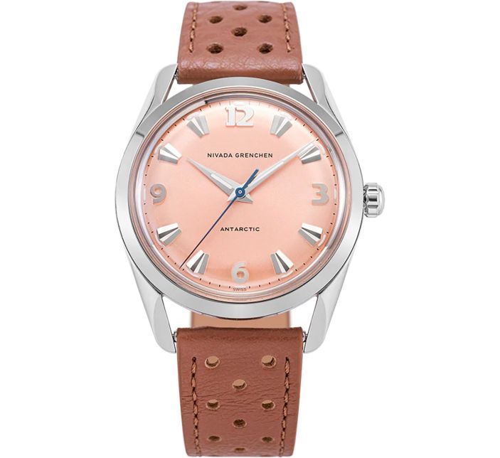 Montre Nivada Grenchen Antarctic 35mm Salmon 35018M