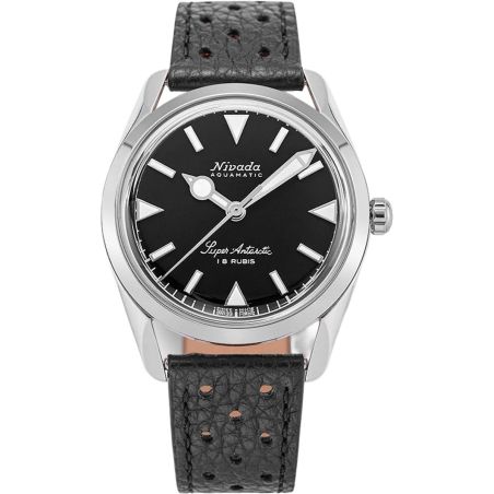 Montre Nivada Grenchen Super Antarctic 35mm Black 35014M