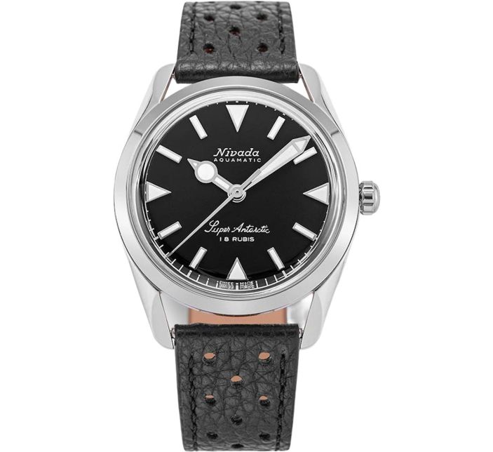 Montre Nivada Grenchen Super Antarctic 35mm Black 35014M