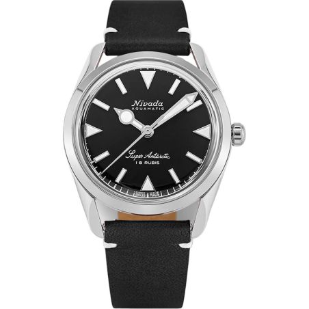 Montre Nivada Grenchen Super Antarctic 35mm Black 35014M