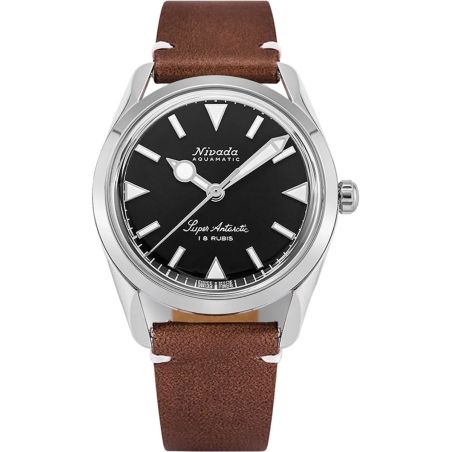 Montre Nivada Grenchen Super Antarctic 35mm Black 35014M