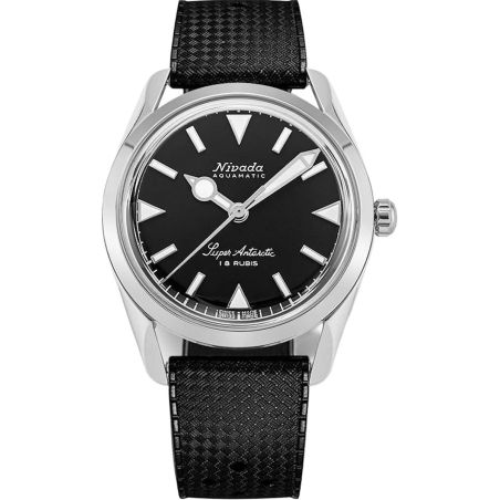 Montre Nivada Grenchen Super Antarctic 35mm Black 35014M