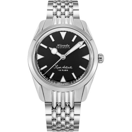 Montre Nivada Grenchen Super Antarctic 35mm Black 35014M