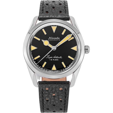 Montre Nivada Grenchen Super Antarctic 35mm Black Beige 35013M
