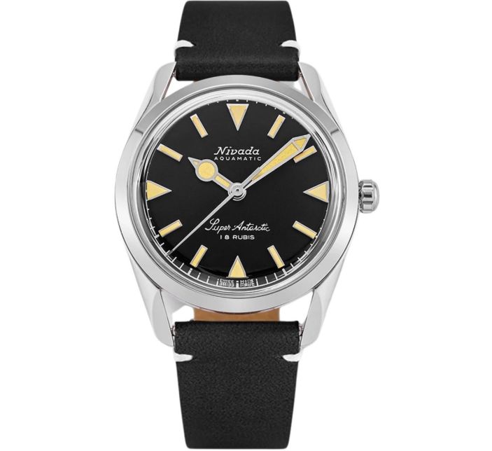 Montre Nivada Grenchen Super Antarctic 35mm Black Beige 35013M