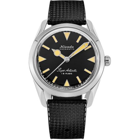 Montre Nivada Grenchen Super Antarctic 35mm Black Beige 35013M