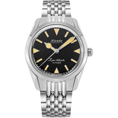 Montre Nivada Grenchen Super Antarctic 35mm Black Beige 35013M