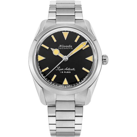 Montre Nivada Grenchen Super Antarctic 35mm Black Beige 35013M