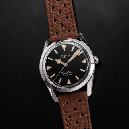 Montre Nivada Grenchen Super Antarctic 35mm Black Beige 35013M