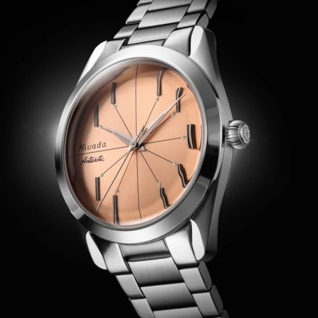 Montre Nivada Grenchen Antarctic Spider Salmon No Date 32050A