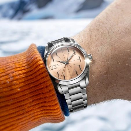 Montre Nivada Grenchen Antarctic Spider Salmon No Date 32050A