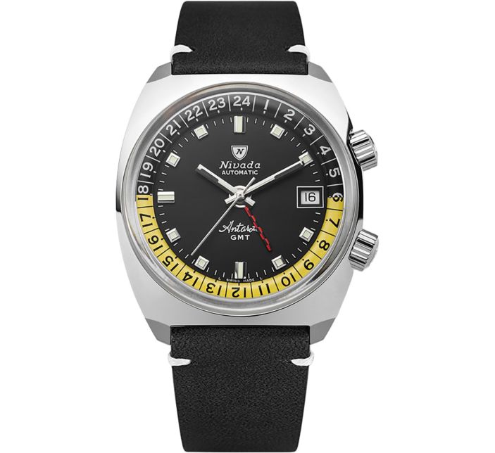 Montre Nivada Grenchen Antarctic GMT Black 32043A