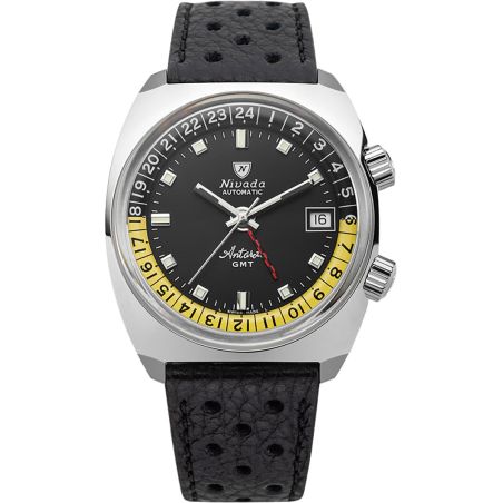 Montre Nivada Grenchen Antarctic GMT Black 32043A