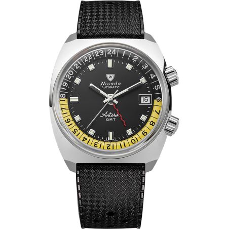 Montre Nivada Grenchen Antarctic GMT Black 32043A