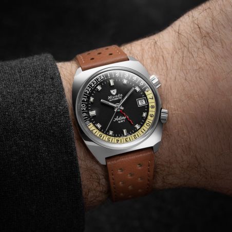 Montre Nivada Grenchen Antarctic GMT Black 32043A
