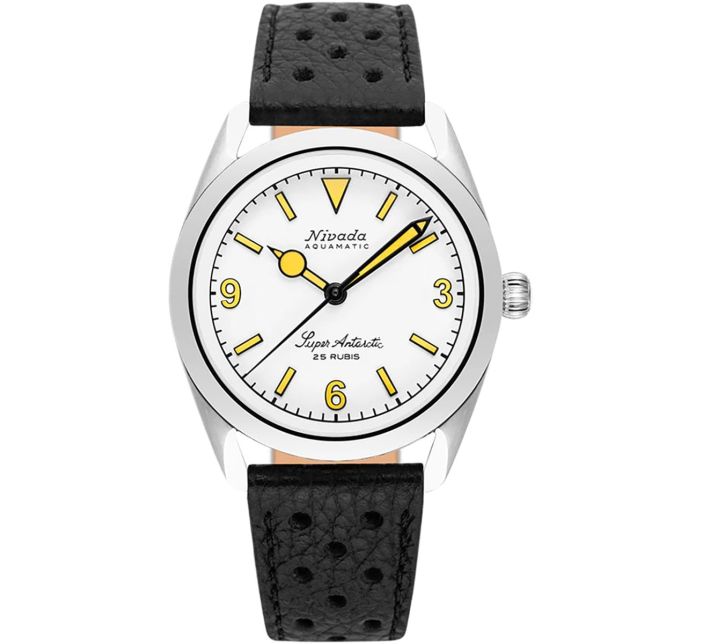 Montre Nivada Grenchen Super Antarctic 3.6.9 White Beige 32066A
