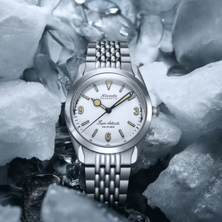 Montre Nivada Grenchen Super Antarctic 3.6.9 White Beige 32066A