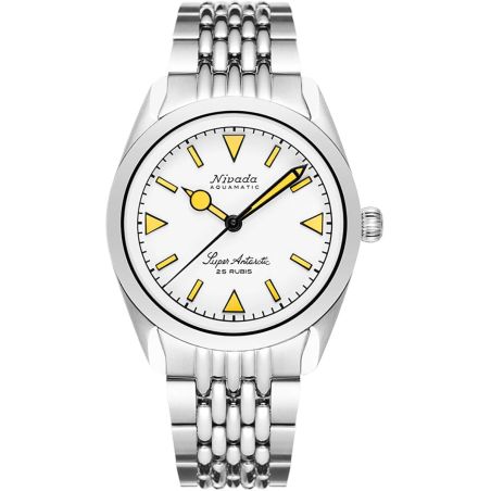 Montre Nivada Grenchen Super Antarctic White Beige 32064A