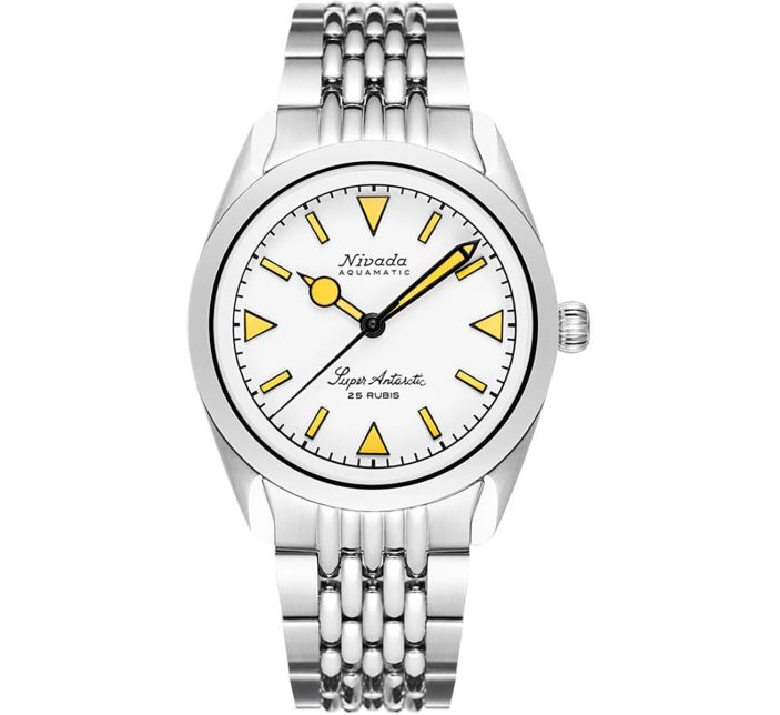 Montre Nivada Grenchen Super Antarctic White Beige 32064A