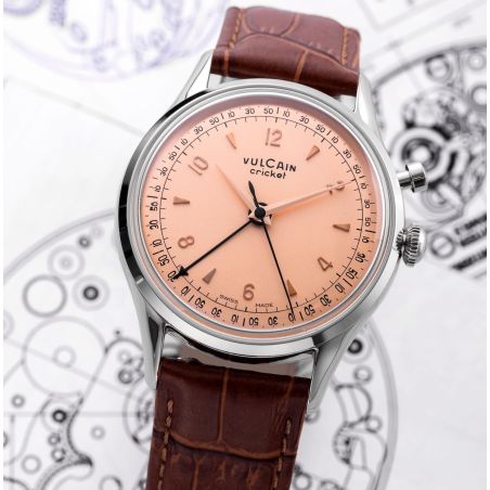 Montre Vulcain Cricket Tradition 36mm | Saumon