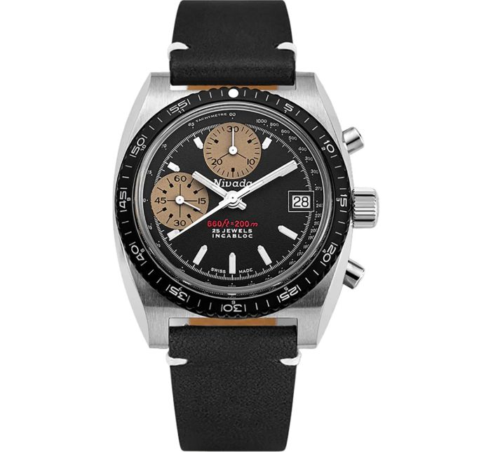 Montre Nivada Grenchen Chronograph White 77002A