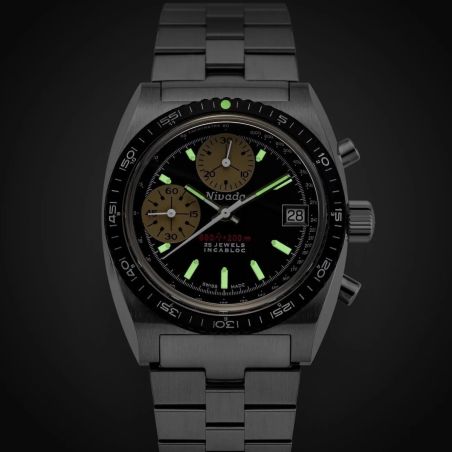 Montre Nivada Grenchen Chronograph White 77002A