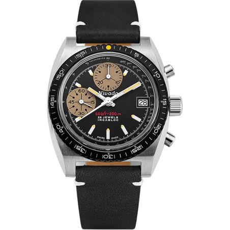 Montre Nivada Grenchen Chronograph Yellow 77001A