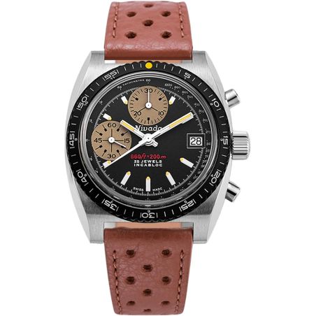 Montre Nivada Grenchen Chronograph Yellow 77001A