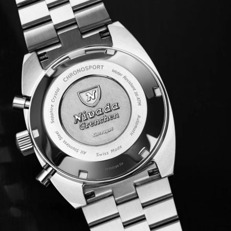 Montre Nivada Grenchen Chronograph Yellow 77001A