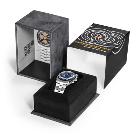 Montre Nivada Grenchen Chronograph Blue 77003A