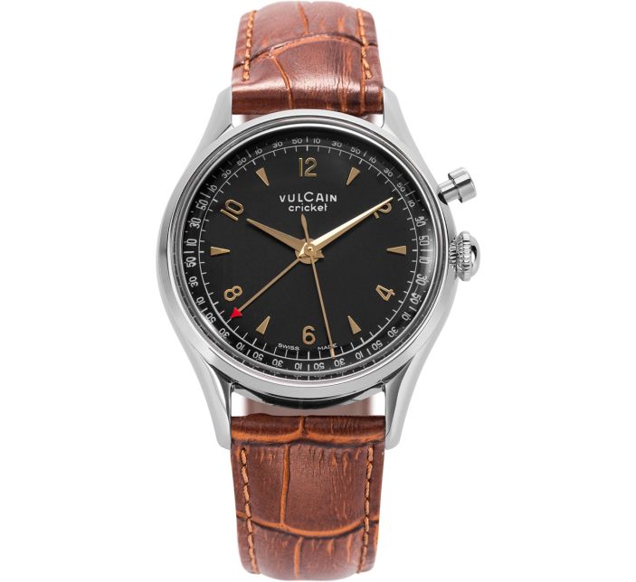 Montre Vulcain Cricket Tradition 36 mm | Black & Gold