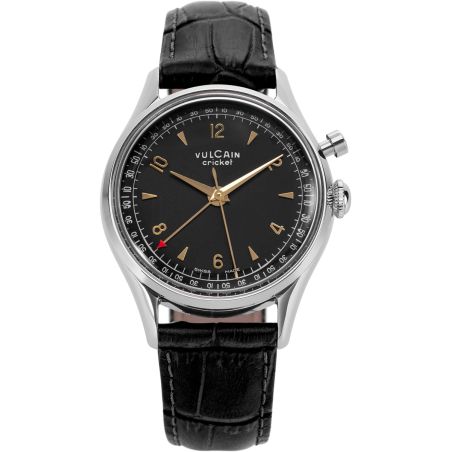Montre Vulcain Cricket Tradition 36 mm | Black & Gold