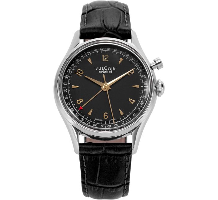 Montre Vulcain Cricket Tradition 36 mm | Black & Gold