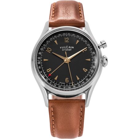 Montre Vulcain Cricket Tradition 36 mm | Black & Gold