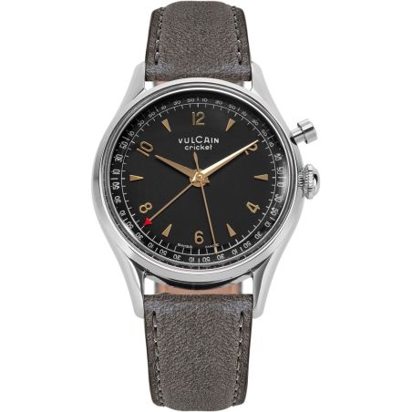 Montre Vulcain Cricket Tradition 36 mm | Black & Gold