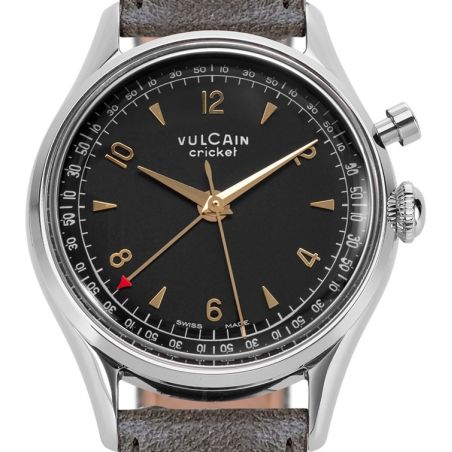 Montre Vulcain Cricket Tradition 36 mm | Black & Gold