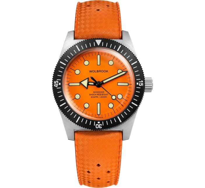 Montre Wolbrook Skindiver 38 Automatic Orange