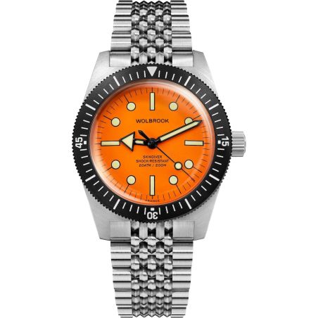 Montre Wolbrook Skindiver 38 Automatic Orange