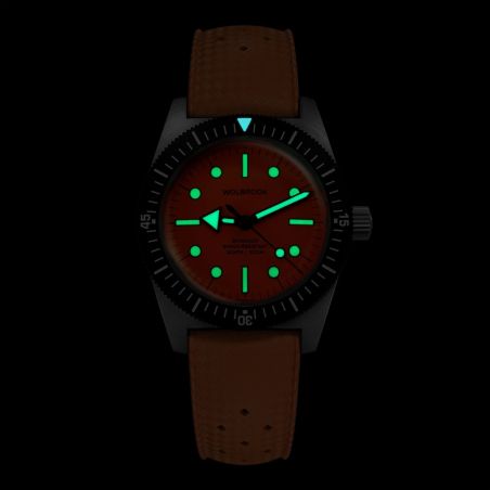 Montre Wolbrook Skindiver 38 Automatic Orange