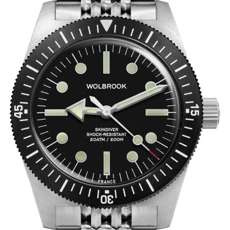 Montre Wolbrook Skindiver 38 Automatic Black