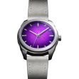 Montre Awake Sơn Mài Silver Leaf « Ultra Violet »