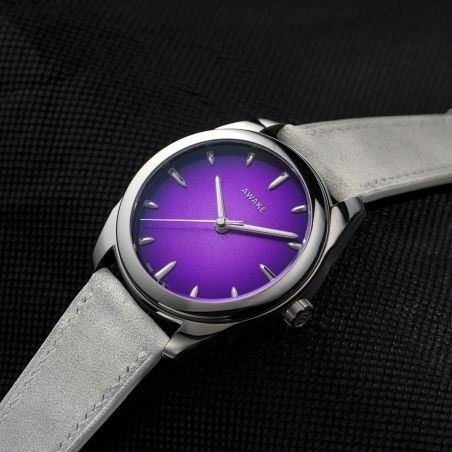 Montre Awake Sơn Mài Silver Leaf « Ultra Violet »