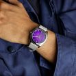 Montre Awake Sơn Mài Silver Leaf « Ultra Violet »