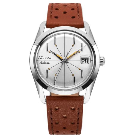 Montre Nivada Grenchen Antarctic Spider 35mm SIlver 35012M