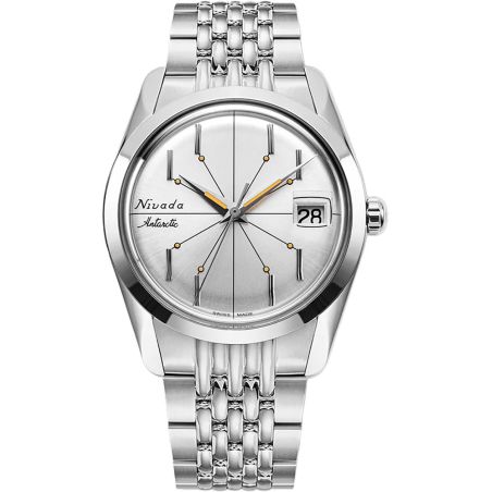 Montre Nivada Grenchen Antarctic Spider 35mm SIlver 35012M