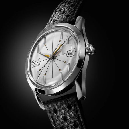 Montre Nivada Grenchen Antarctic Spider 35mm SIlver 35012M