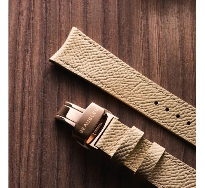 Bracelet Beaubleu Grainé Crème