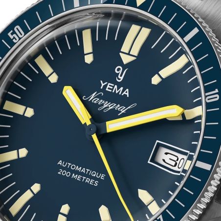 Montre Yema Navygraf Heritage Bleu YNAV25