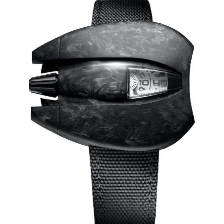 Montre Spaceone Jumping Hour White Carbon